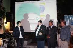 Rogério Bonato, Gilmar Piolla, Enio Eidt e Felipe Gonzalez apresentam a campanha de eleição das Cataratas