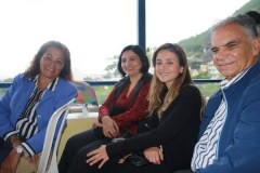 Lourdes Machado, Cinira Santos, Juliana Ferraz e o embaixador Jerônimo Moscardo
