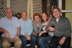 Luiz Fernando de Carvalho, Arcy de Paiva, Rose Assumpção, Irene Regaleira de Paiva e Attílio Assumpção, do grupo MPE de engenharia