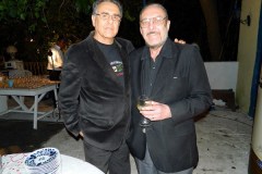 Fred Falcão e Luiz Carlos Miele, habituês do Clube Jazz e Bossa, ontem e hoje (Foto: Elias Nogueira)