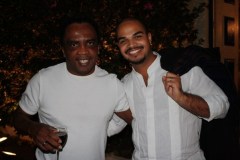 Mombaça e Marcel Powell, grandes nomes da MPB  (Foto: Carla Barros)