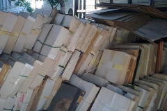 Os volumes tomam toda a corroceria do caminhão jamanta