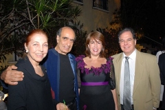 Marina Colassanti, Affonso Romano de Sant'Anna, escritor, Lalá Delleur e João Ricardo Moderno (Foto: Marco Rodrigues)