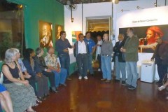 As fotos da exposição Vozes de Nelson Cavaquinho serviram de cenário para o agradecimento do presidente do ICCA