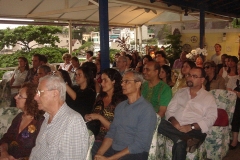 A platéia lotou a Sala de Concertos do ICCA
